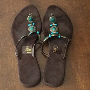 Beaded Thong Sandals